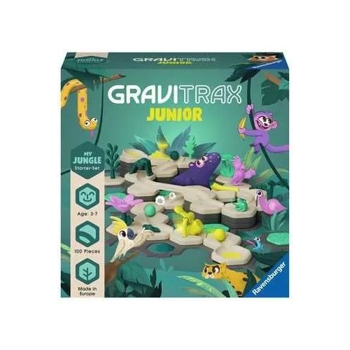 Joc de constructie pentru copii de la 3 ani Set de baza Jungla Gravitrax Junior My Jungle
