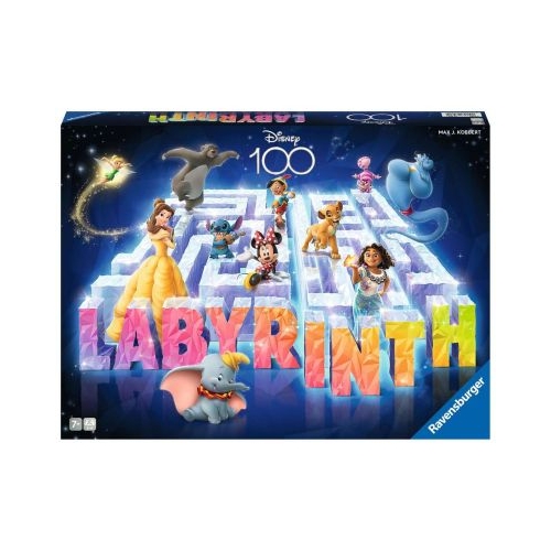 Joc labirint pentru copii de la 7 ani cu personaje Disney multilingv inclusiv RO Ravensburger Labyrinth Disney 100