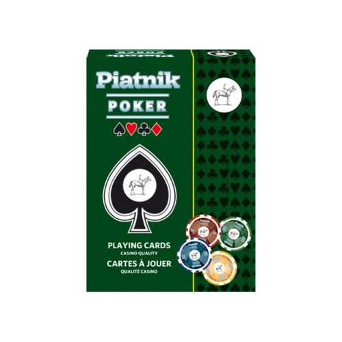 Carti de joc Poker spate albastru Piatnik