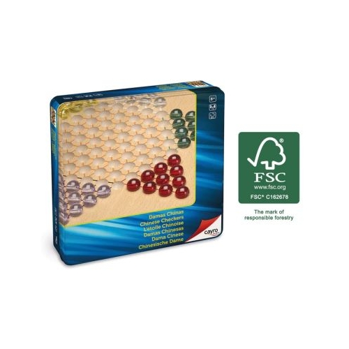 Joc Sah Chinezesc Dame Chinezesti in cutie metalica Cayro