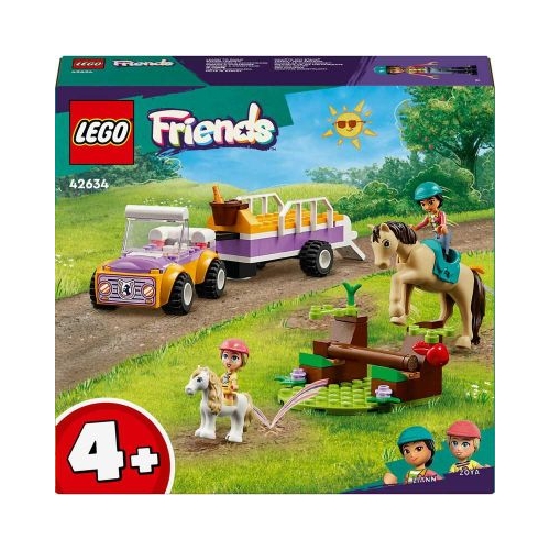 LEGO Friends. Remorca cu ponei si cal 42634 105 piese