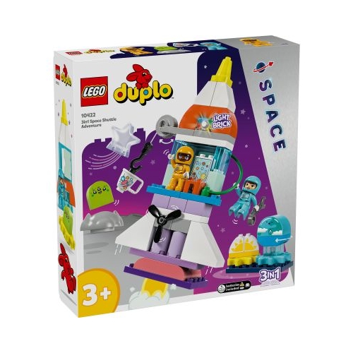 LEGO DUPLO. Aventura cu naveta spatiala 3-in-1 10422 58 piese