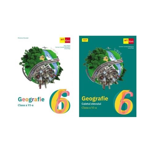 Pachet Geografie. Manualul si caietul elevului clasa a 6-a - Silviu Negut Carmen-Camelia Radulescu