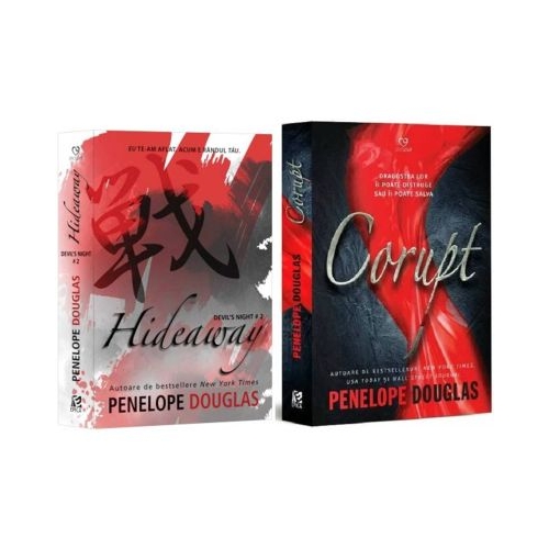 Pachet 2 carti. Hideaway si Corupt - Penelope Douglas