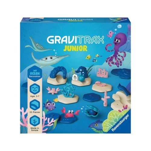 Joc de constructie Gravitrax Junior My Ocean Set de accesorii Lumea Acvatica