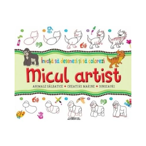 Micul artist. Invata sa desenezi si sa colorezi verde