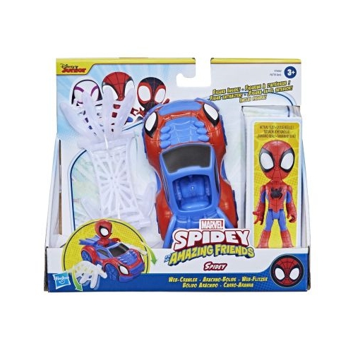 Set masinuta si figurina accesoriu Spidey Spidey prietenii extraordinari