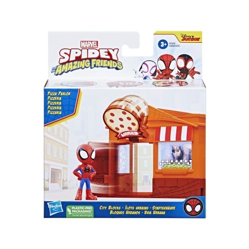 Set de constructie Pizzerie Spidey Prietenii extraordinari City Blocks