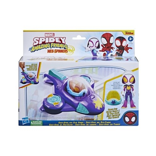 Set masinuta si figurina Ghost Spider Spidey prietenii extraordinari