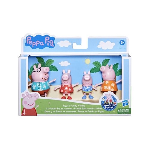 Set figurine Familia Pig in vacanta