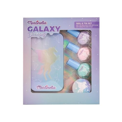 Set 3 lacuri de unghii si cutie de depozitare Martinelia Galaxy Dreams