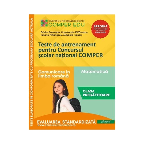 Teste de antrenament pentru Concursul scolar national COMPER Comunicare in limba romana. Matematica. Clasa pregatitoare - Ofelia Boerescu