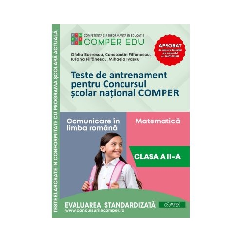 Teste de antrenament pentru Concursul scolar national COMPER Comunicare in limba romana. Matematica. Clasa 2 - Ofelia Boerescu
