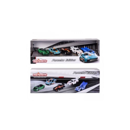 Set 5 masinute metalice Porsche 7. 5 cm Majorette