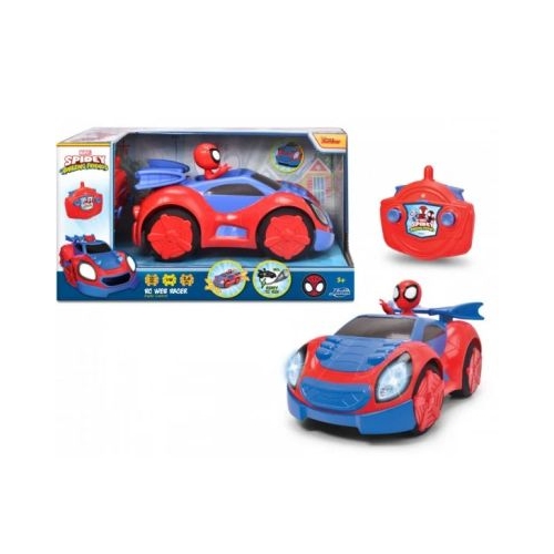 Masinuta cu telecomanda Web Racer scara 1 18 Spidey Prietenii extraordinari