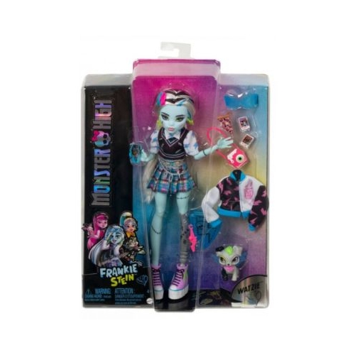 Papusa Frankie Stein cu animalut si accesorii Monster High
