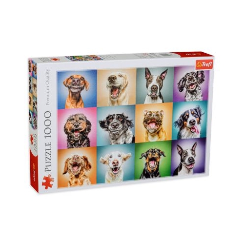 Puzzle 1000 piese Portret Catelusi simpatici Trefl