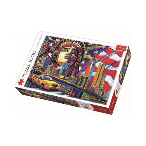 Puzzle 1000 piese New York in culori Trefl