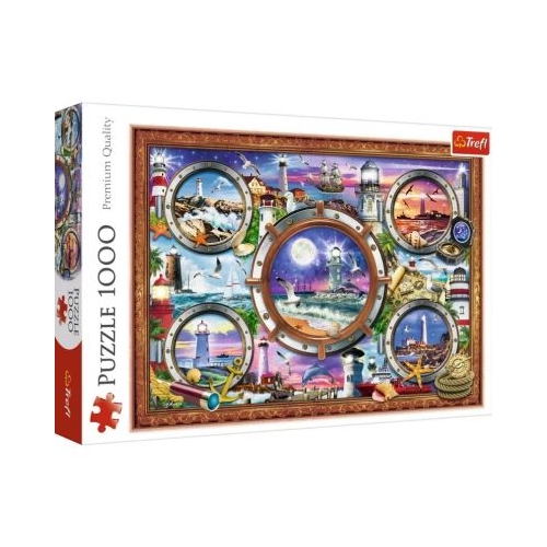 Puzzle 1000 piese Faruri pline de culoare Trefl