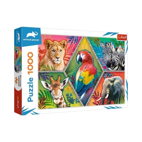 Puzzle 1000 piese Animale exotice Trefl