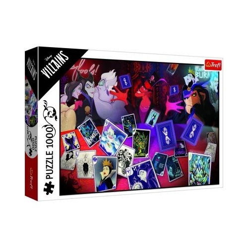 Puzzle 1000 piese Disney Villains doar cartile bune Trefl