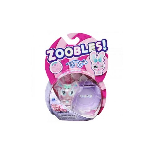 Animalute colectabile Iepuras roz Zoobles