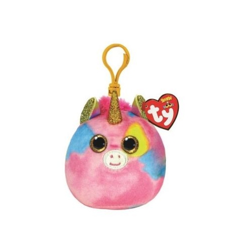 Plus breloc 8. 5 cm Squishy Beanies Fantasia Unicorn multicolor Ty