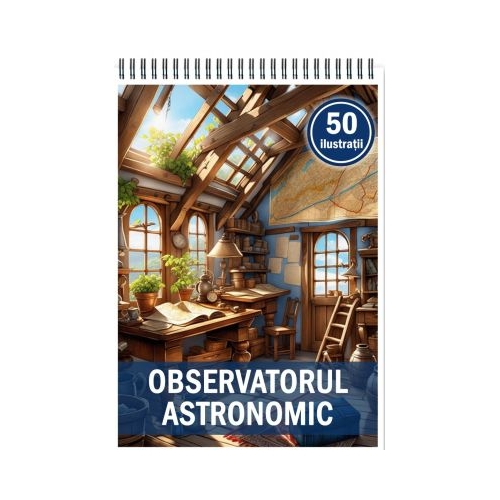 Carte de colorat 50 de ilustratii Observatorul astronomic