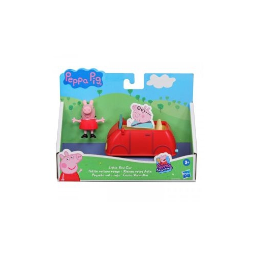 Vehicul cu figurina micuta masina rosie Peppa Pig