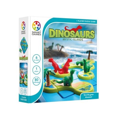 Joc de logica Dinosaurs Mystic Islands cu 80 de provocari editie internationala