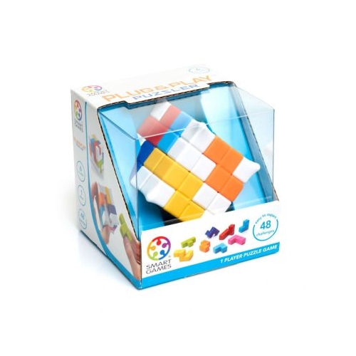Joc de logica Plug-n-Play Puzzler cu 48 de provocari editie internationala