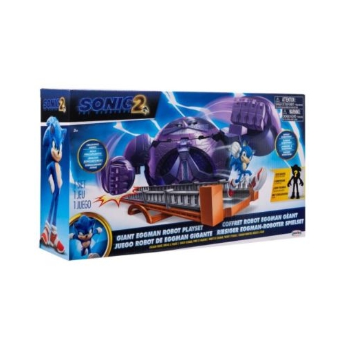 Set de lupta Sonic The Hedgehog 2 robot cu figurina exclusiva inclusa