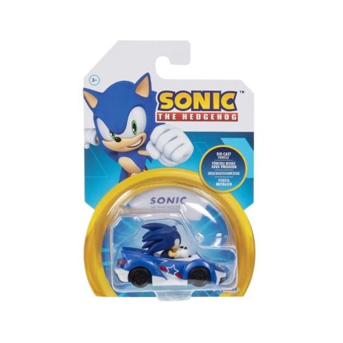 Figurina cu masinuta din metal 6cm Nintendo Sonic S5