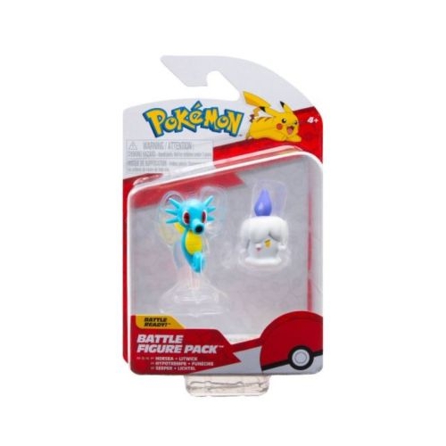 Set 2 figurine de actiune 5cm Pokemon S15 Litwick amp Horsea