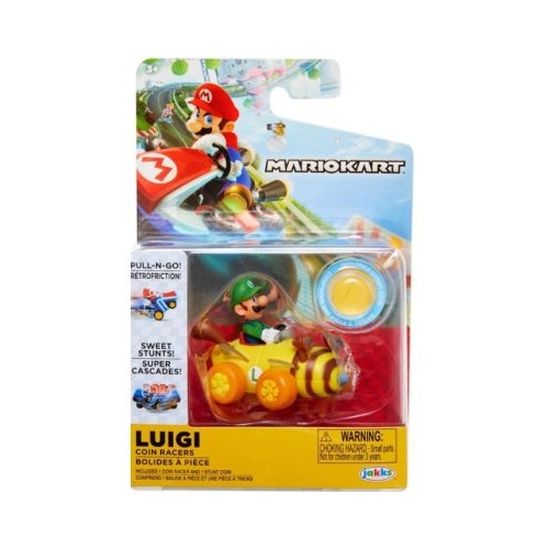 Figurina 5cm Luigi cu masinuta