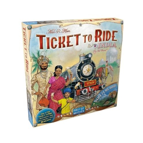 Joc de societate Ticket to Ride extensie Collection India amp Swiss limba engleza
