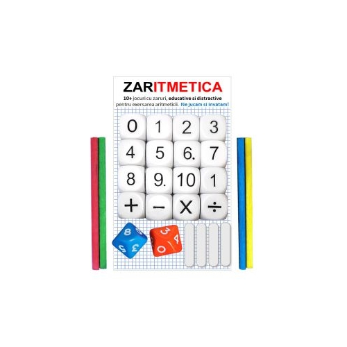 ZARITMETICA. Set de 10 jocuri cu zaruri