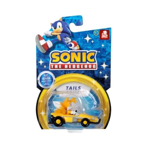 Figurina cu masinuta din metal 6cm Nintendo Sonic 30 de ani editie aniversara Tails