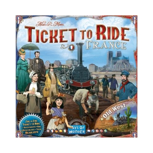 Joc de societate Ticket to Ride extensie Collection France amp Old West limba engleza