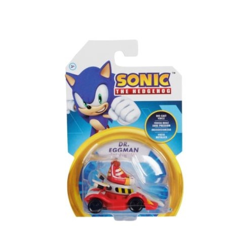 Figurina cu masinuta din metal 6cm Nintendo Sonic Dr Eggman