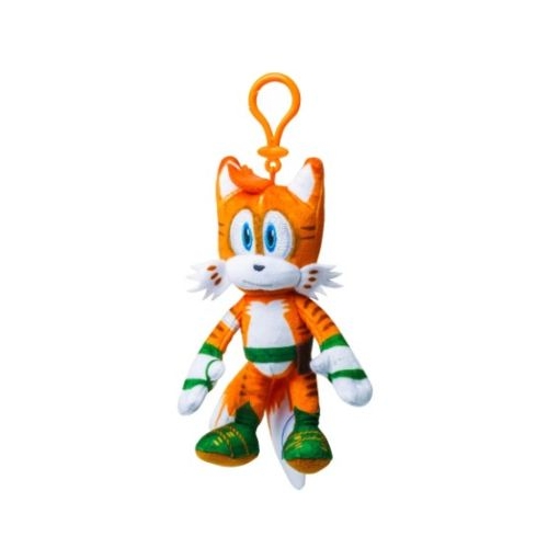 Jucarie de plus cu agatatoare 15cm Sonic Prime Tails strip