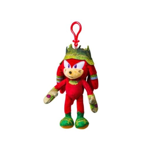 Jucarie de plus cu agatatoare 15cm Sonic Prime Knuckles strip