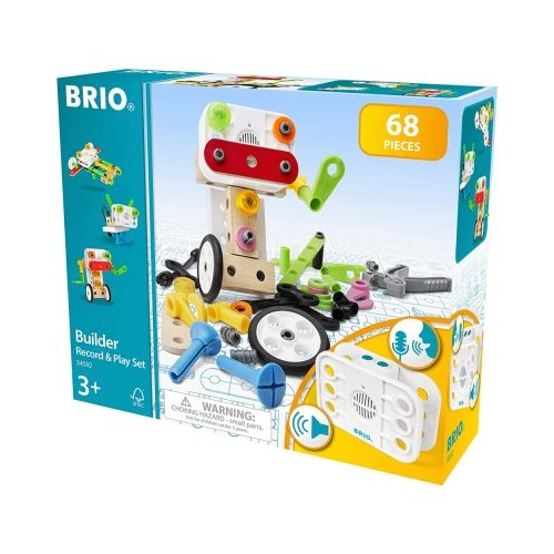 Set de constructie cu inregistrare 68 piese BRIO