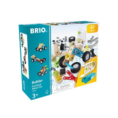 Set de constructie cu motor 67 piese BRIO