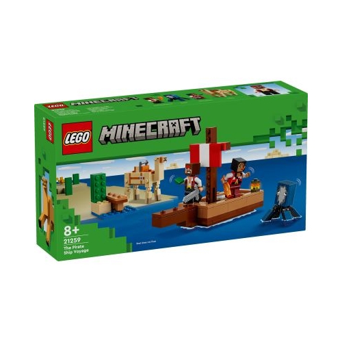 LEGO Minecraft. Calatorie pe corabia de pirati 21259 166 piese