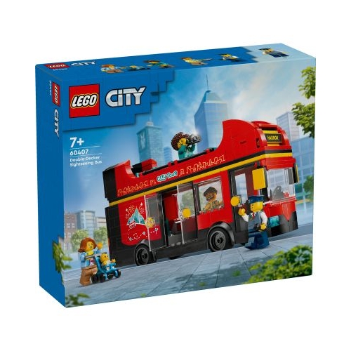 LEGO City. Autobuz turistic rosu cu etaj 60407 384 piese