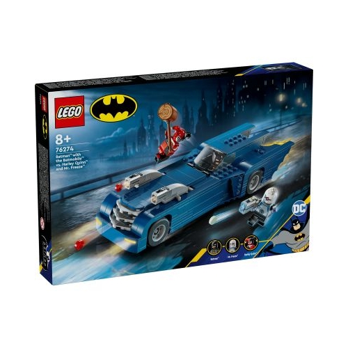 LEGO DC Super Heroes. Batman cu Batmobile vs Harley Quinn si Mr. Freeze 76274 435 piese