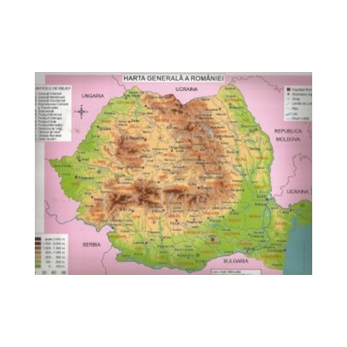 Plansa Harta generala a Romaniei