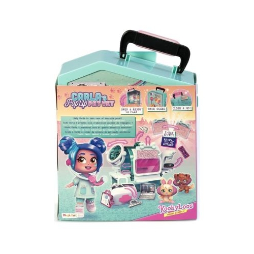 Set de joaca tip clinica veterinara Kookyloos - Carlas Pop Up Pet Vet