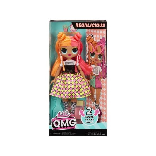 Papusa Fashionista cu accesorii OMG Neonlicious